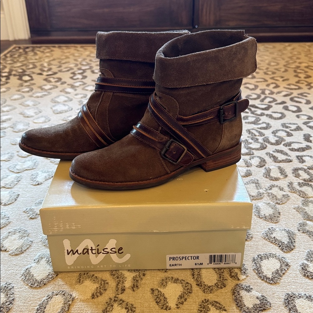 Matisse Prospector boots, color Earth